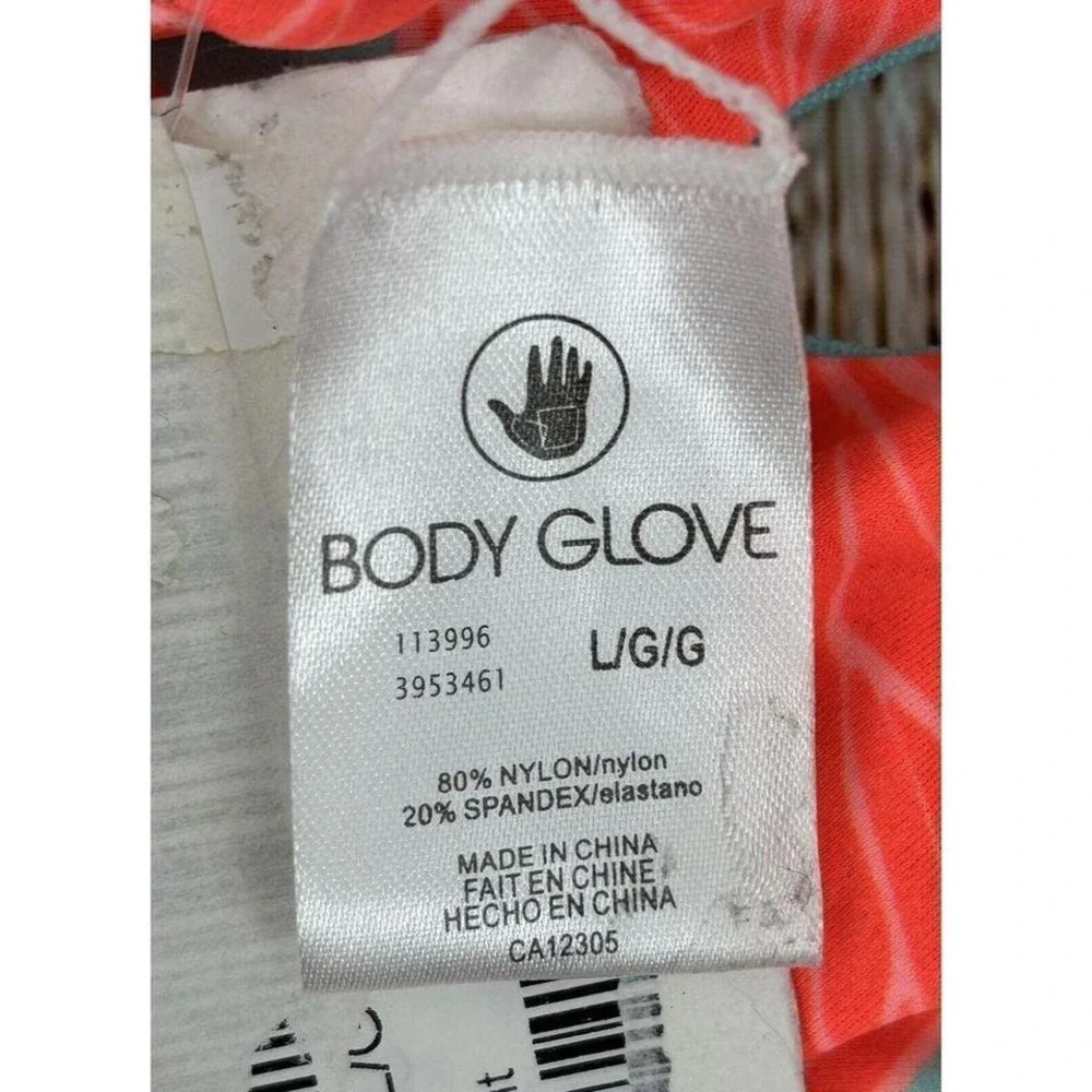 Body Glove Smoothies Crissy Swimsuit Size Large One Piece‎ Tikahau Cut Out Sides